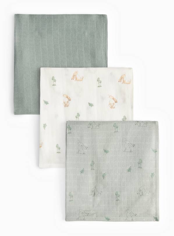 Guess How Much I Love You Printed Muslin Cloths 3 Pack One Size